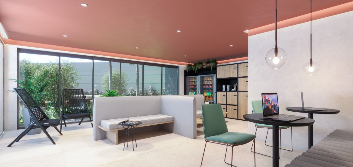 Perspectiva artística Guest Room & Café