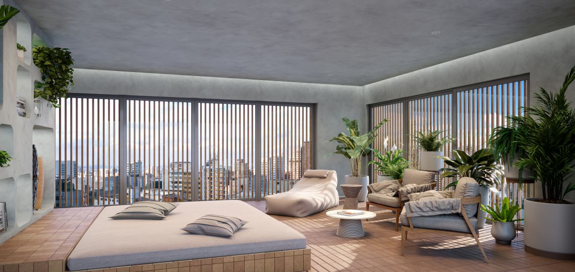 Perspectiva artística do Relax Time